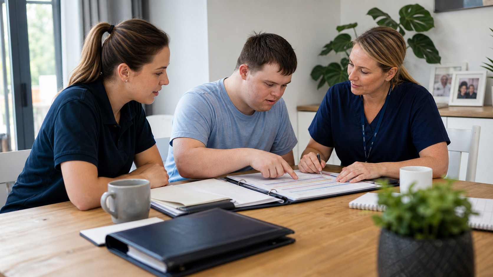 Specialist support planning in a home environment